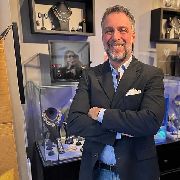 Marco Marangi in negozio